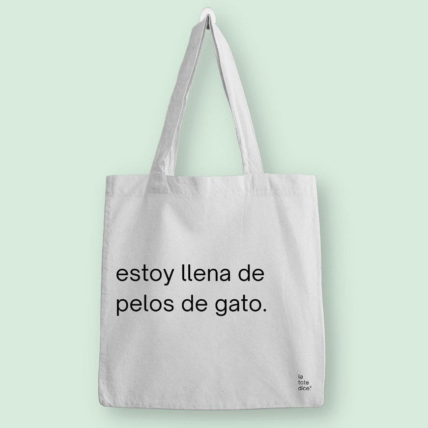estoy llena de pelos de gato