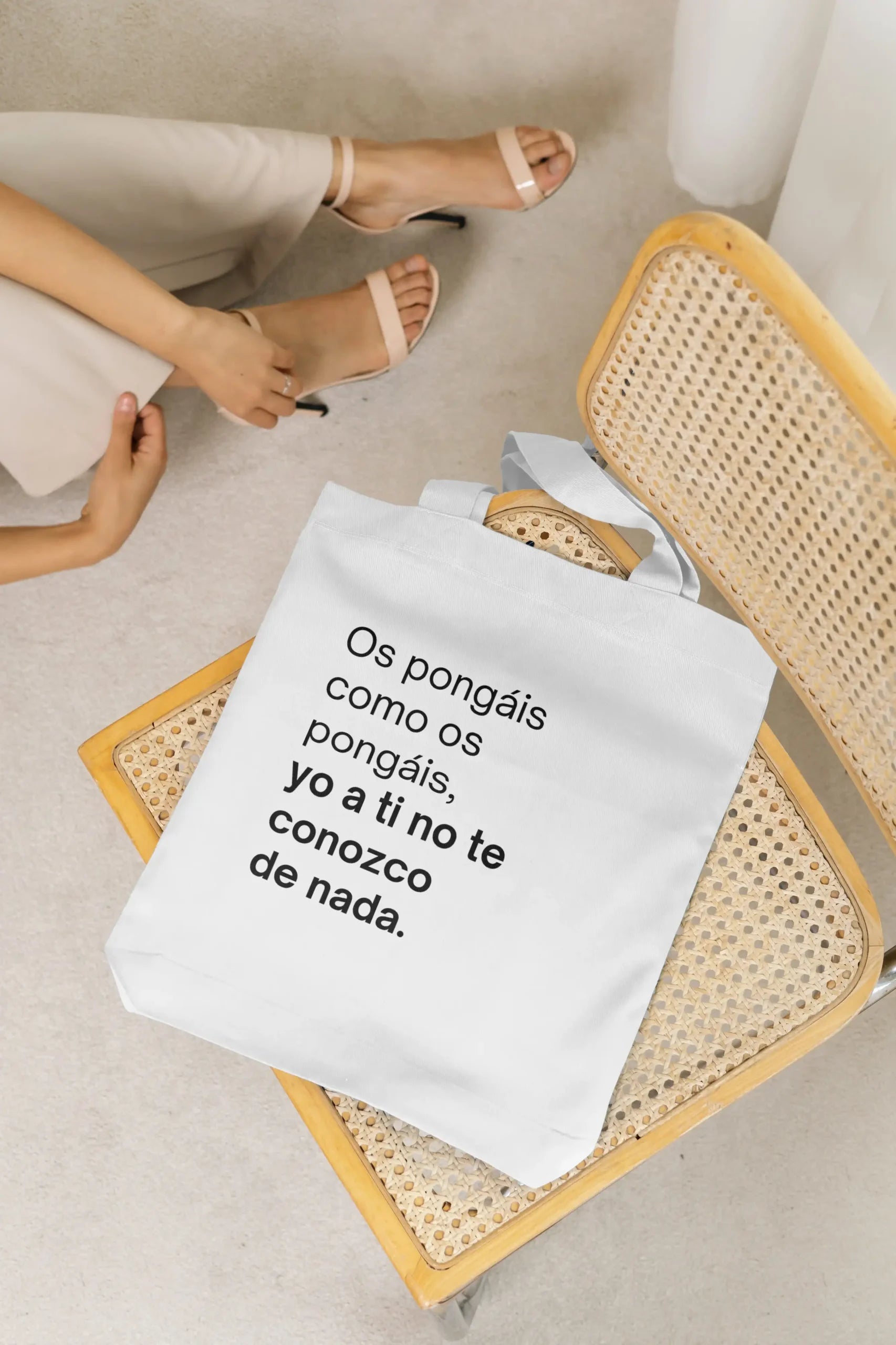 Yo a ti no te conozco de nada. Totebag Noemí Argüelles
