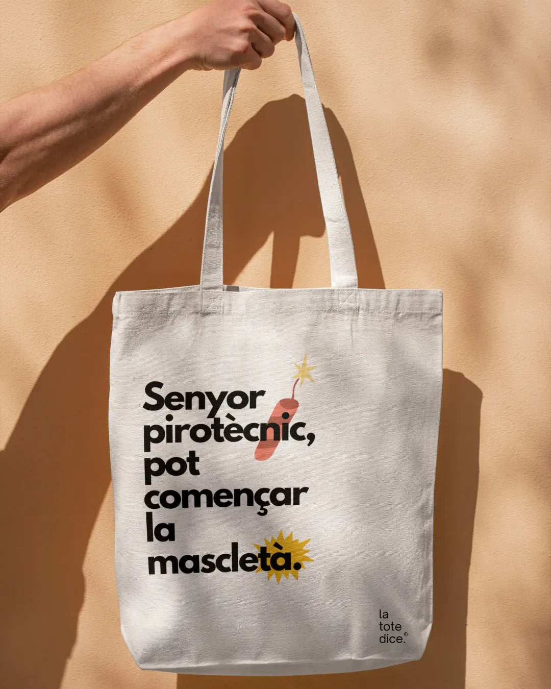 Totebag Hogueras - Senyor pirotècnic, pot començar la mascletà.