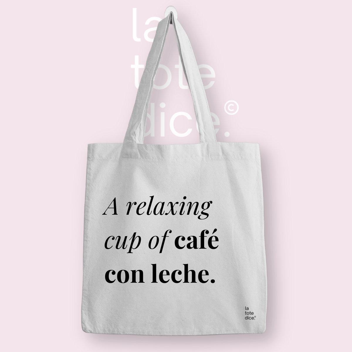 Relaxing cup of café con leche